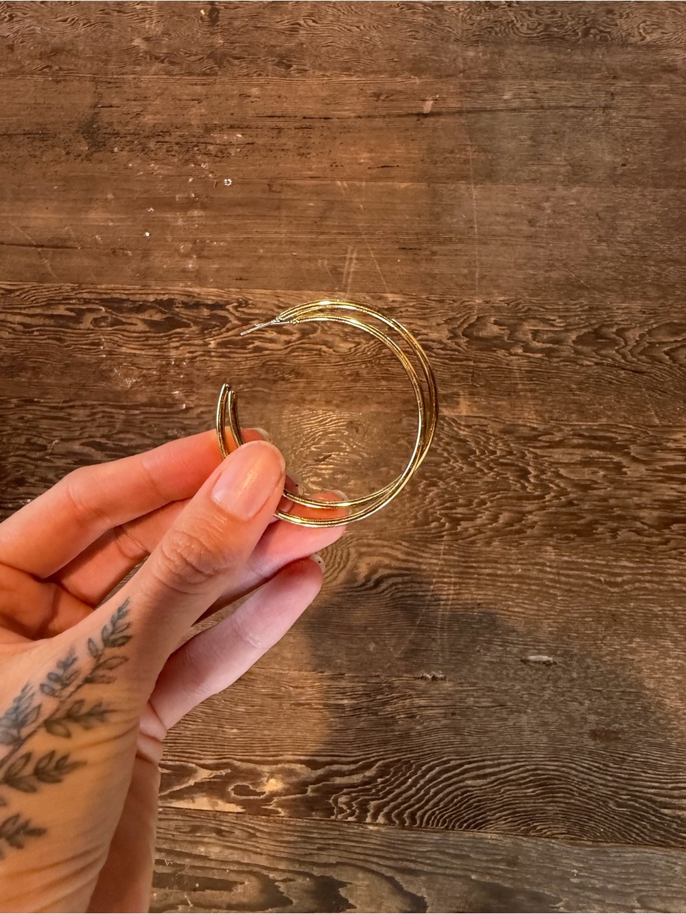 Gold Multi-Loop Hoop Earrings for Women